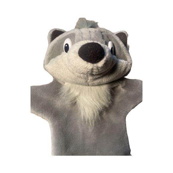 Disney Mattel Pocahontas Percy Pug Dog Meeko Raccoon Hand Puppets Plush - Picture 3 of 4